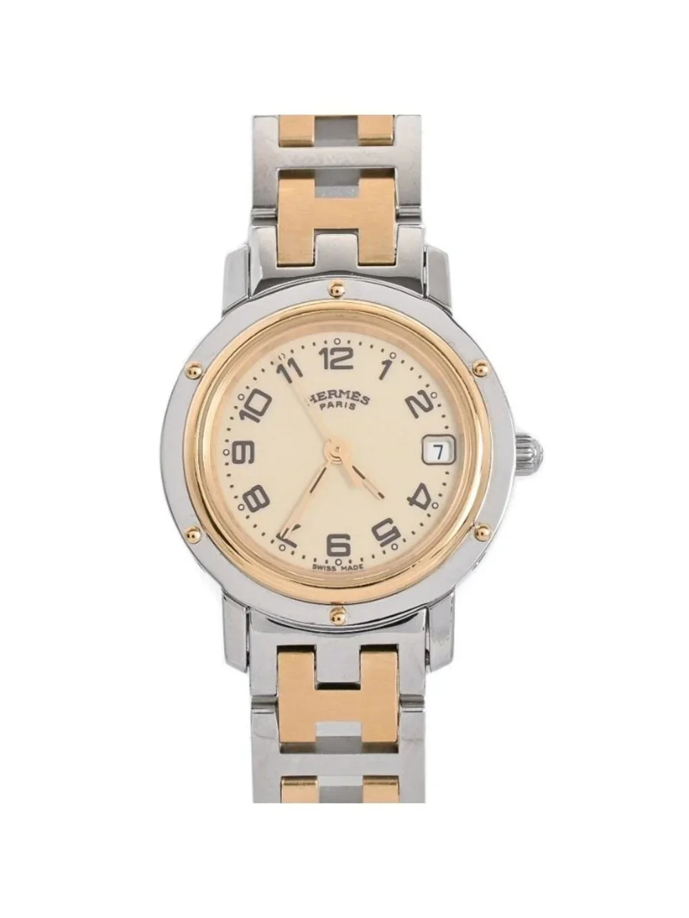 Hermes Watch Clipper Gold